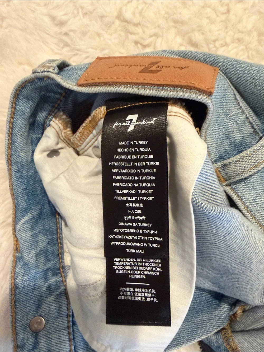 7 For All Mankind High Waist Slim Kick size 23